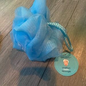 Spa Sister Chiffon Bath Sponge - Light Blue